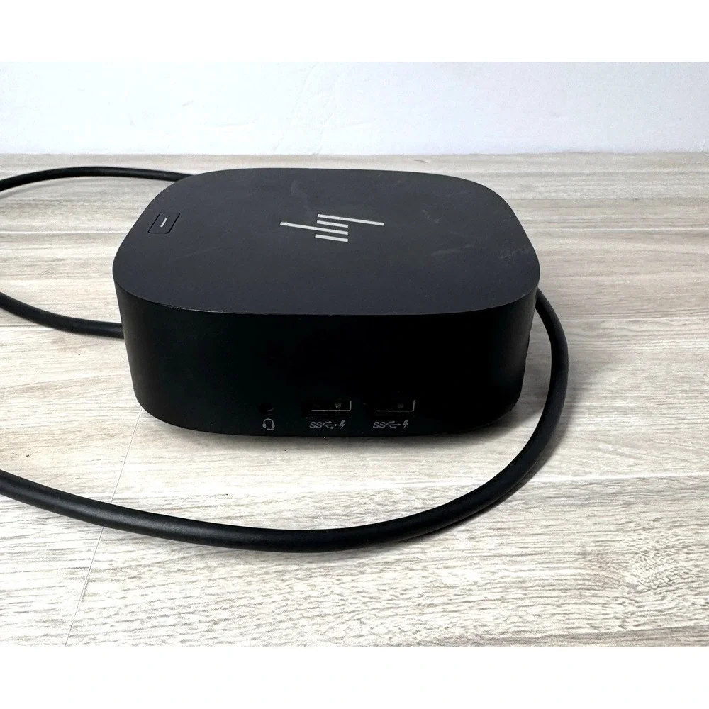 HP USB-C Dock G5 5TW10UT#ABA Universal Docking Station Hardwired Cable‎ Untested